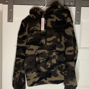 Sherpa Camo Hoodie